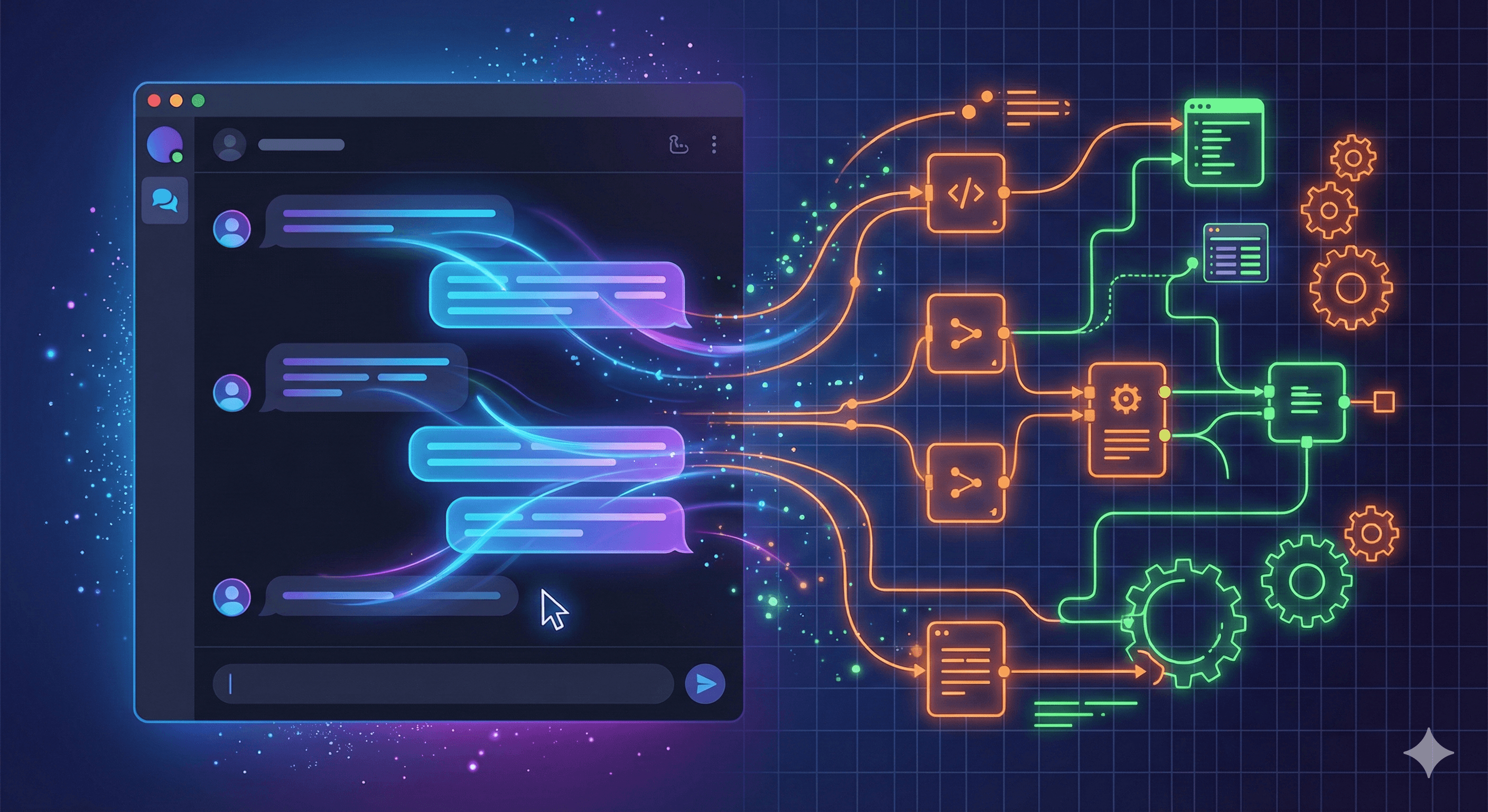 Stop met Chatten, Begin met Bouwen: De Overstap naar AI Workflows - De meeste bedrijven gebruiken AI nog steeds als een slimme chatbot. Zonde. De echte winst zit in het bouwen van workflows die zichzelf uitvoeren.