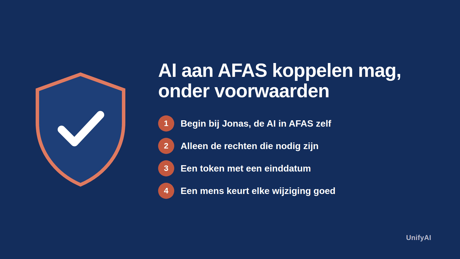 AFAS en AI in 2026: wat mag, wat AFAS zelf doet en hoe je veilig koppelt - Mag je AI koppelen aan AFAS? Wat AFAS er zelf over zegt, wat Jonas al kan en hoe je een AI-agent koppelt zonder je omgeving open te zetten.