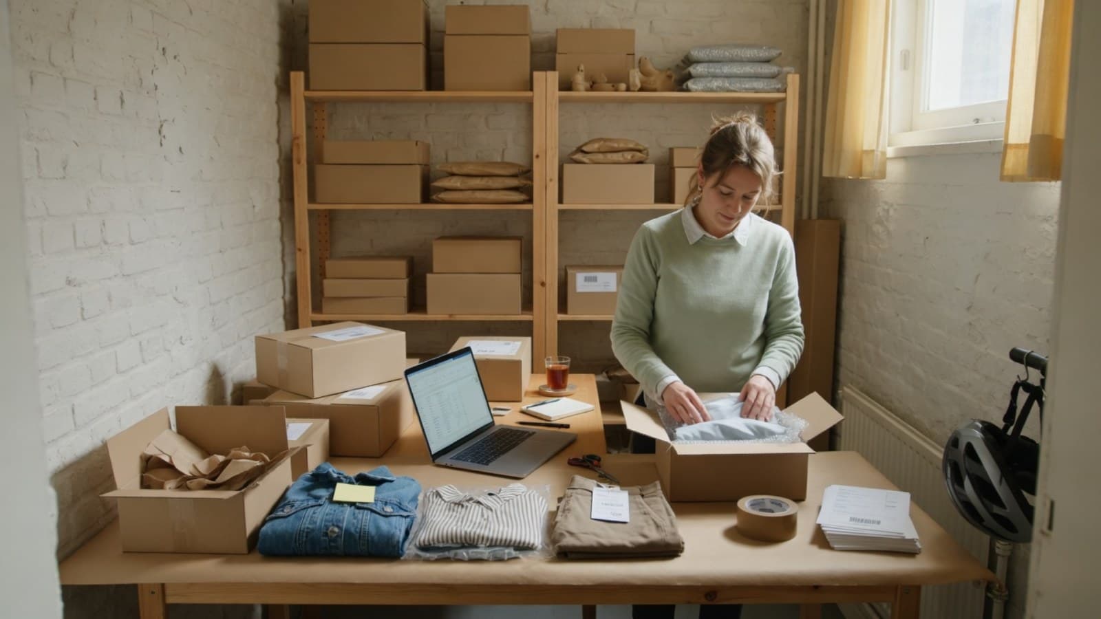 Voorbeeld: retouren en klantmail van een webshop met een AI-agent - Een voorbeeldscenario, geen klantcase: hoe een AI-agent bij een WooCommerce-webshop retouren afhandelt en klantmail beantwoordt, wat het team blijft doen en wat het kost.