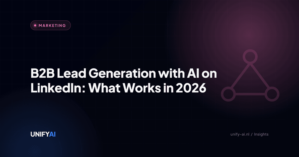 B2B Lead Generation with AI on LinkedIn: What Works in 2026 - AI tools let you prospect more precisely on LinkedIn, automate outreach, and qualify leads. What works, what is "spray and pray", and how do you do it right?